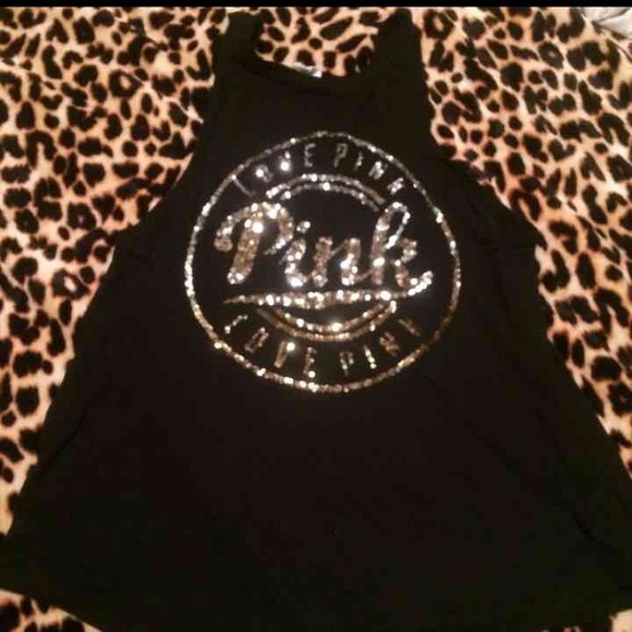 L VS PINK sequin tank top