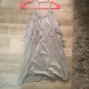 Fringe suede dress