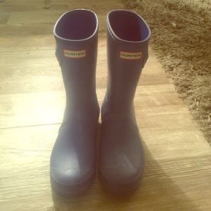 Hunter rain boots short