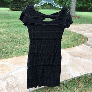 Black Lace Bodycon Dress