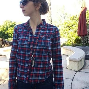 Red and blue everyday flannel
