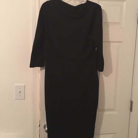 Elegant black blouson dress