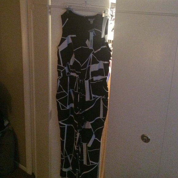Black and white jumpsuit