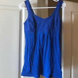 Blue lululemon tank