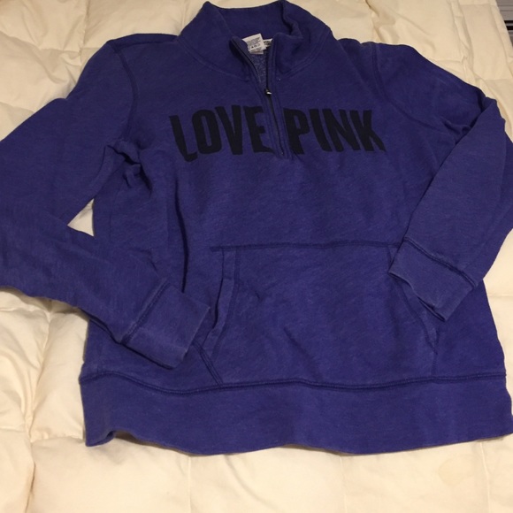 LAST DAY FOR PURCHASES - LOVE PINK half zip