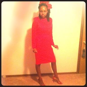 Red hot vintage dress!