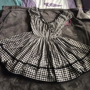 Betsey Johnson checkered cow girl dress