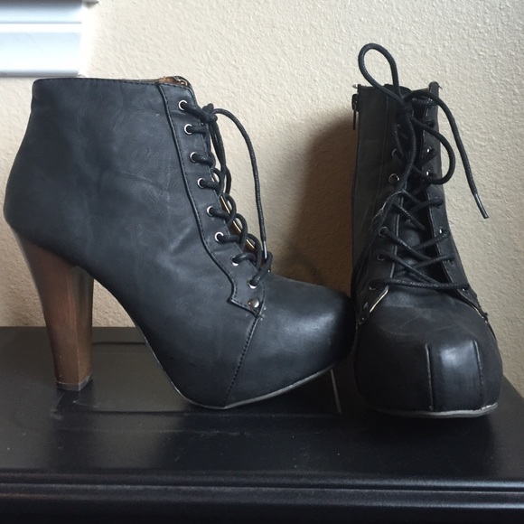 Black boot heels