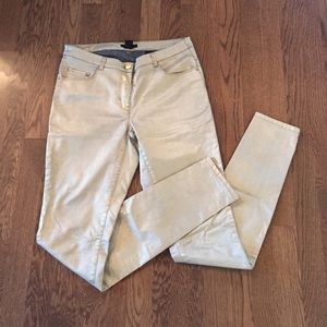 H&M gold skinny jeans