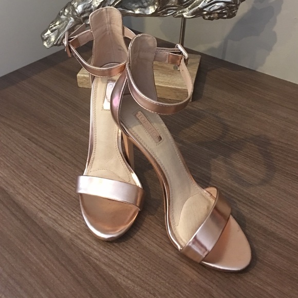 Top shop heels rose gold
