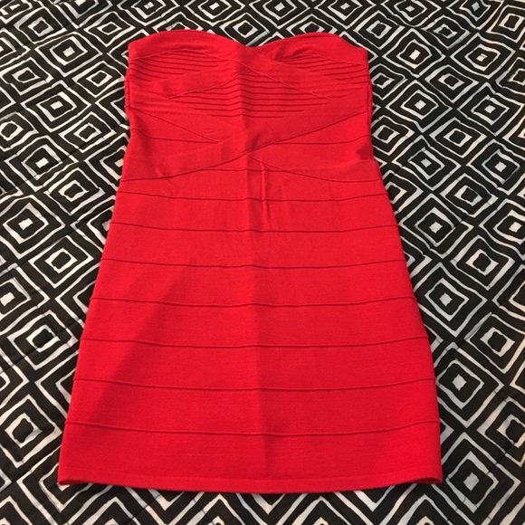 Strapless Red Dress