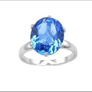 Sterling Silver Ring w Genuine Quartz Tanzanite!