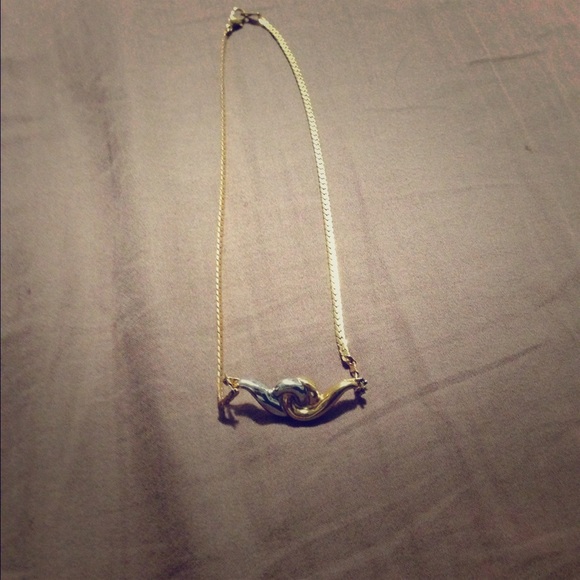 Real gold and silver woman's necklace