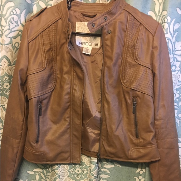 Arden B faux leather jacket