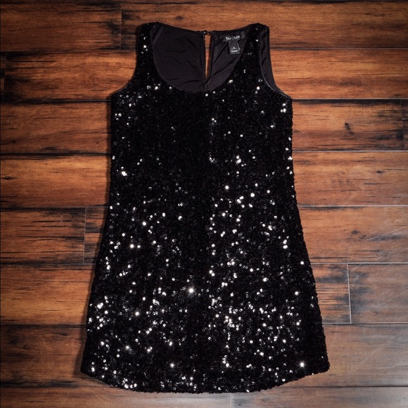 Black Sequin Dress
