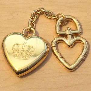 Juicy Couture Goldtone Heart Keychain/ Purse Charm