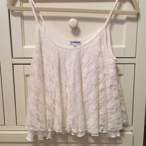 Lace Flowy Croptop from Express