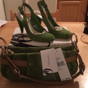 Nine West matching shoes and handbag