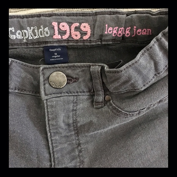 Gray Jegging for Girl's - Picture 3 of 4