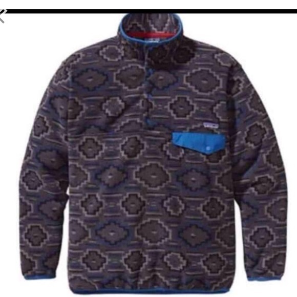 Patagonia men's fleece Aztec pull over