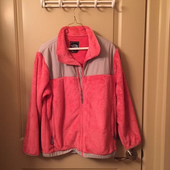 North Face pink furry jacket - Picture 1 of 4