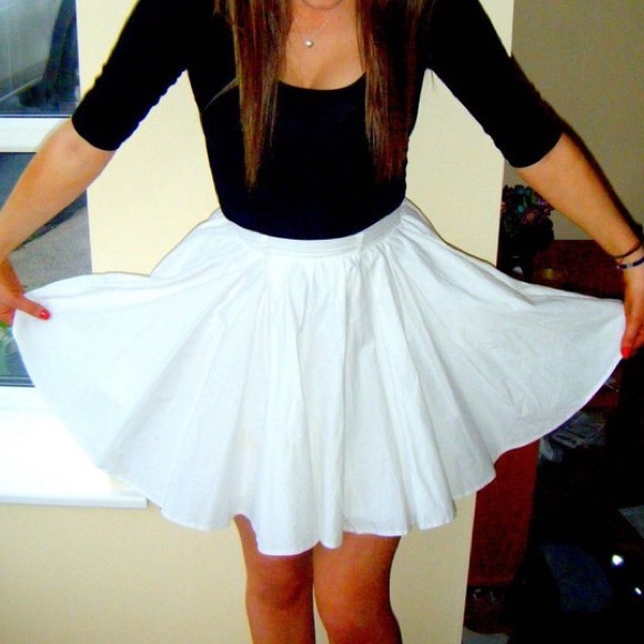 New Forever 21 Stripe Skater Skirt main image 1