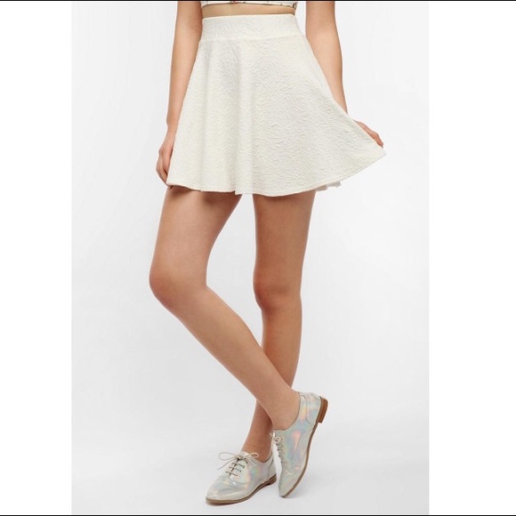 New Forever 21 Stripe Skater Skirt