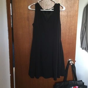 Black flare fit dress