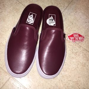 MAROON SLIP ON'S