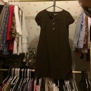 Brown Linen Dress