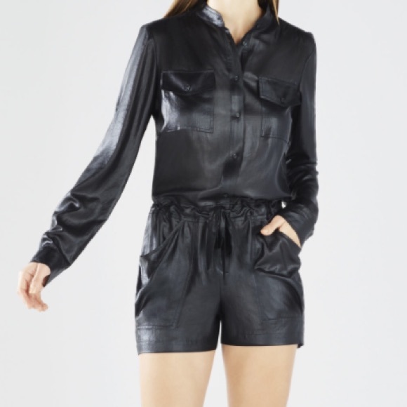 Button Down Romper - Picture 2 of 4