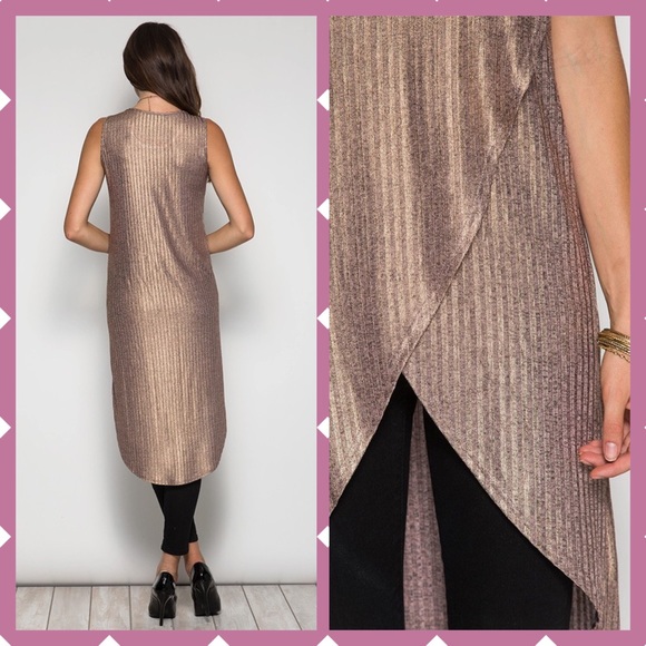 {LAST 1}CLOSE OUT HP metallic hi-low top rose gold - Picture 2 of 4