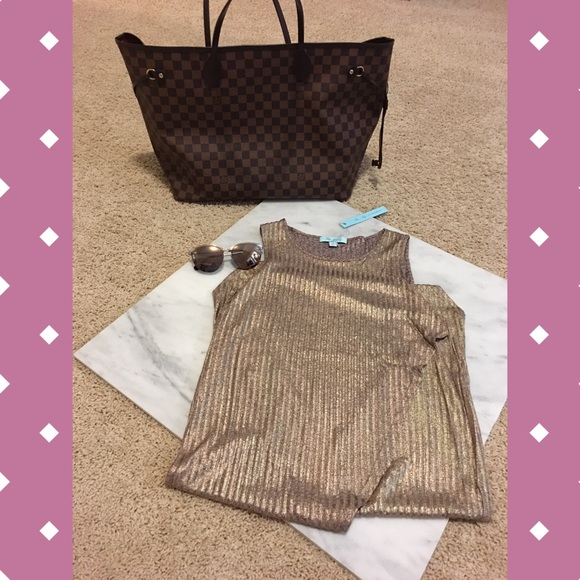 {LAST 1}CLOSE OUT HP metallic hi-low top rose gold - Picture 3 of 4