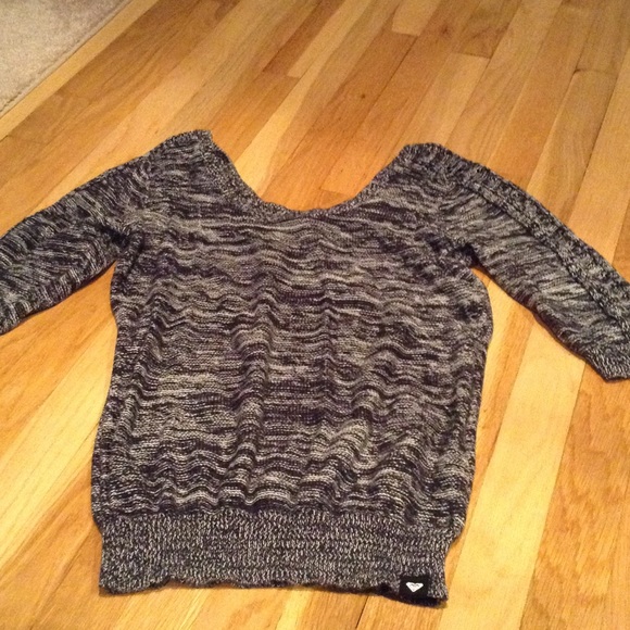 Grey/black/white roxy sweater