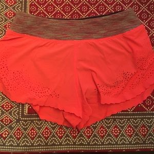 Laser cut split shorts