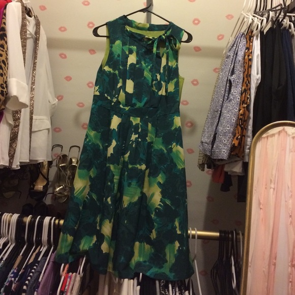Green Floral Dress