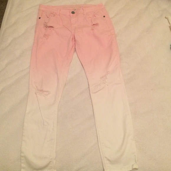 Ombre Pink Jeans