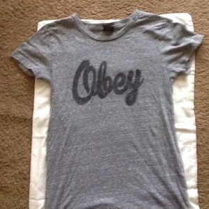 Heather grey Obey tee