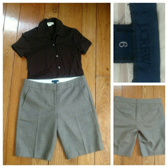 J. Crew Wool Bermuda Shorts