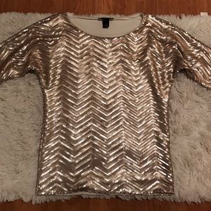 Brand new sequin 3/4 sleeve sweater