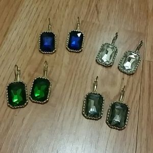 Lever-back Jewel Earrings