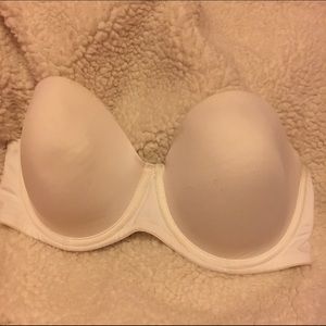 Aerie white strapless Audrey bra, size 36D