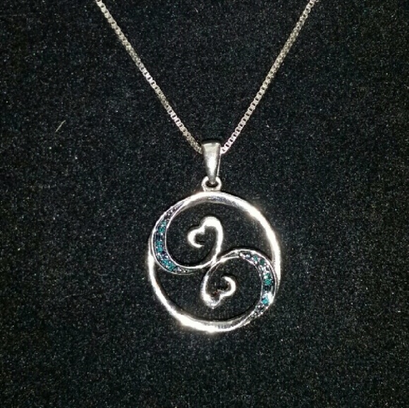 Open hearts necklace by jane