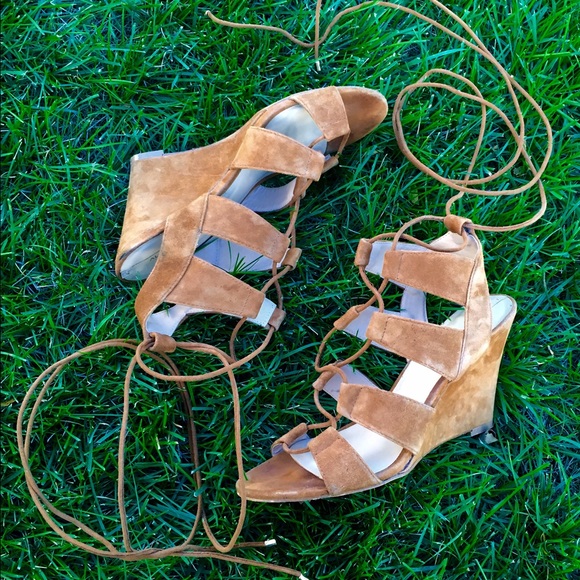 ALDO Suede Lace Up Wedges