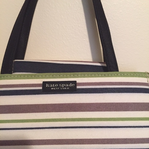 Vintage Kate Spade Striped Box Purse - Picture 2 of 4