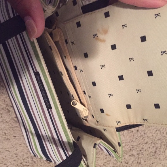 Vintage Kate Spade Striped Box Purse - Picture 4 of 4