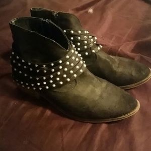 Mossimo Supply Co. Black Studded Booties