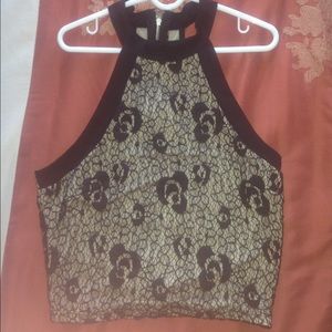 Lace crop top