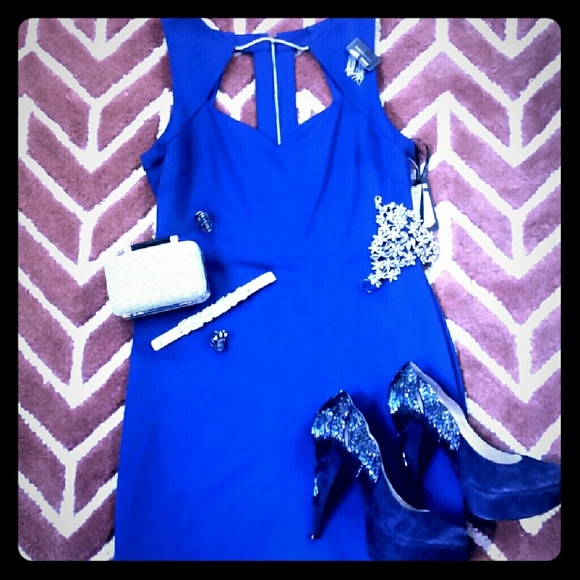 Royal blue dress - Guess -NWT