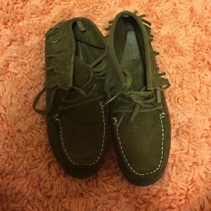 Brown Fringe AE Shoes